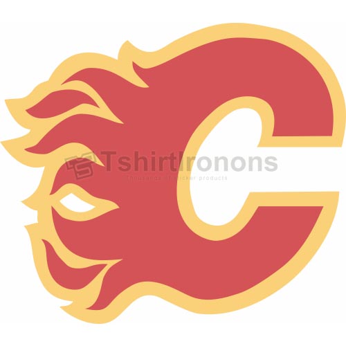 Calgary Flames T-shirts Iron On Transfers N98 - Click Image to Close